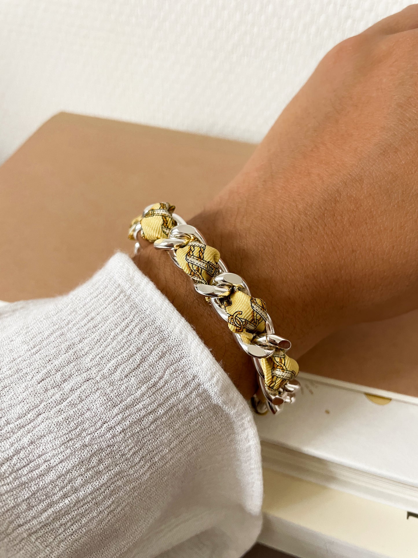 Bracelet Mailles Upcyclé Iconique 'Concorde'