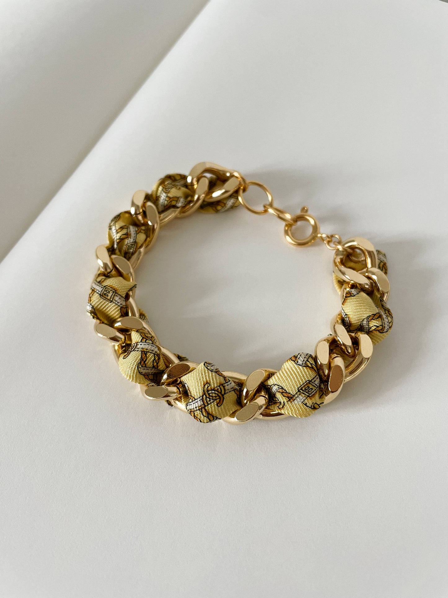 Bracelet Mailles Upcyclé Iconique 'Concorde'