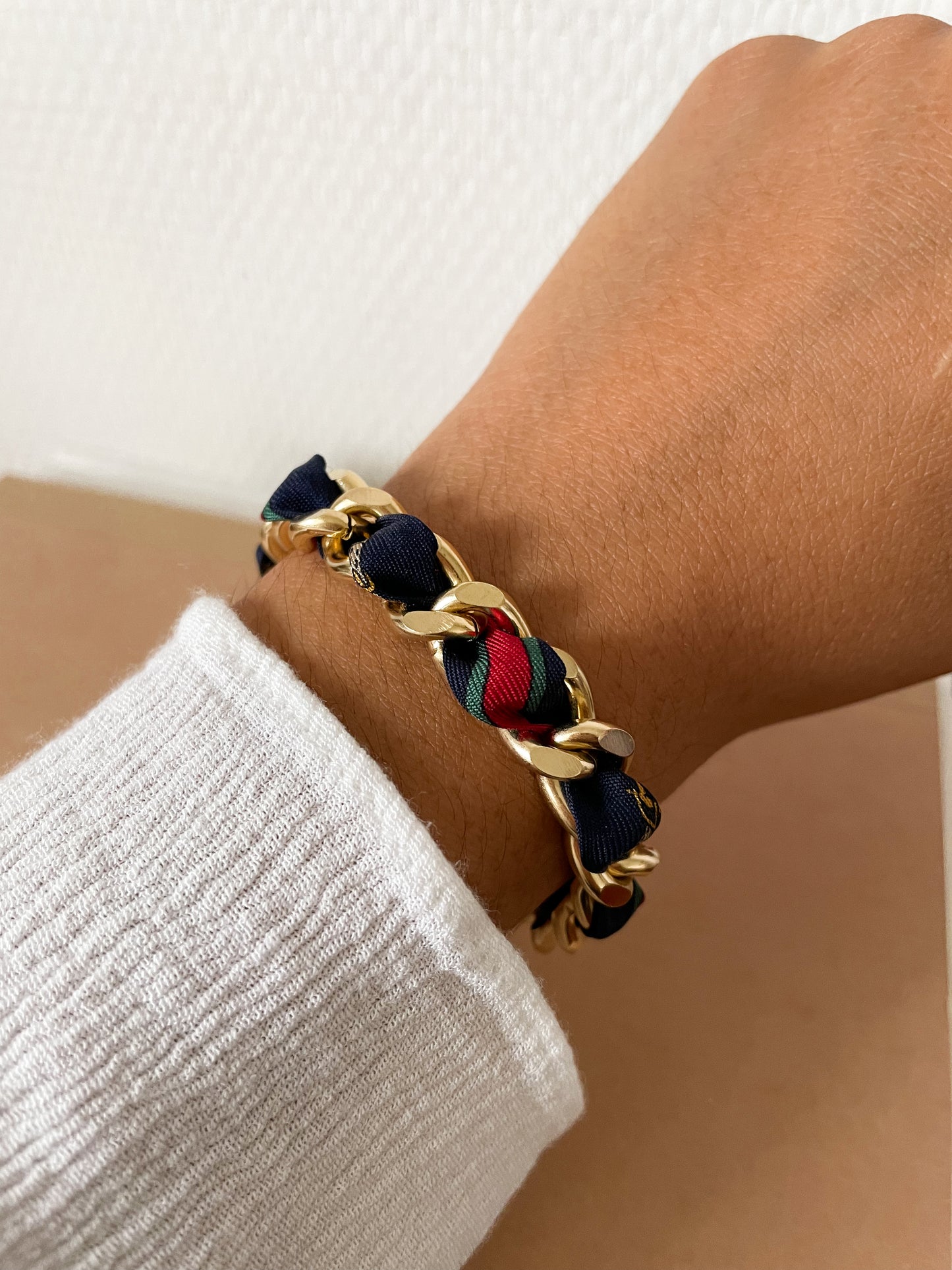 Bracelet Mailles Upcyclé 'Bourse'