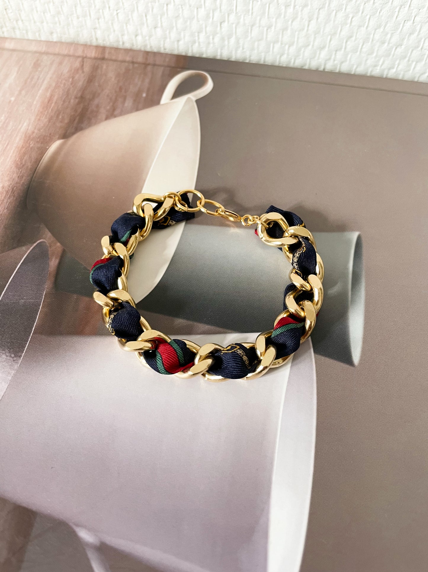 Bracelet Mailles Upcyclé 'Bourse'