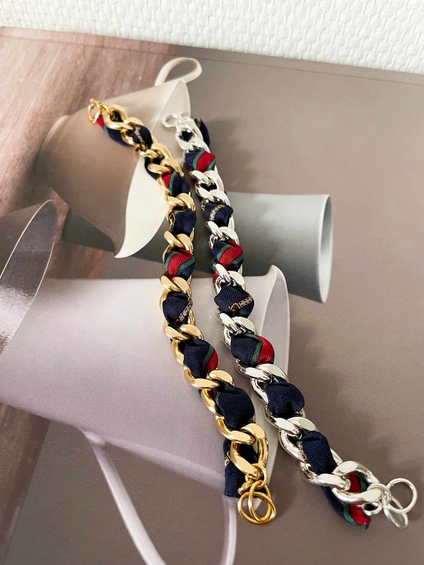 Bracelet Mailles Upcyclé 'Bourse'