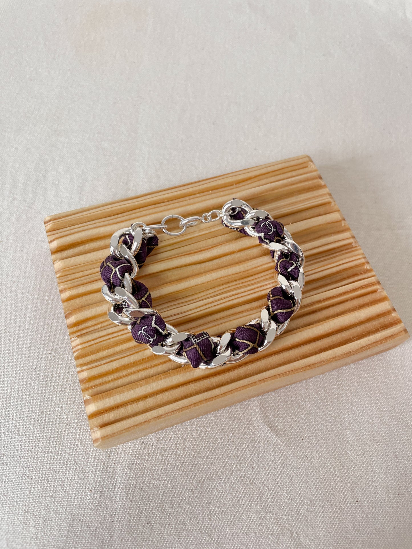 Bracelet Mailles Upcyclé Iconique 'Slow'