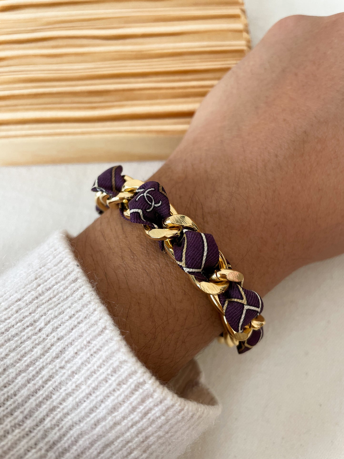 Bracelet Mailles Upcyclé Iconique 'Slow'