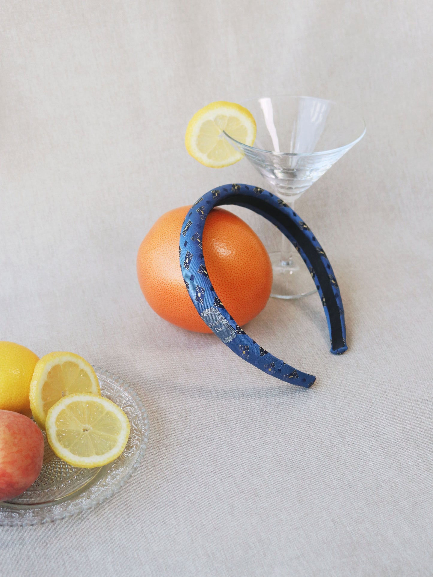 Headband Upcyclé Iconique 'Indigo Irisé'