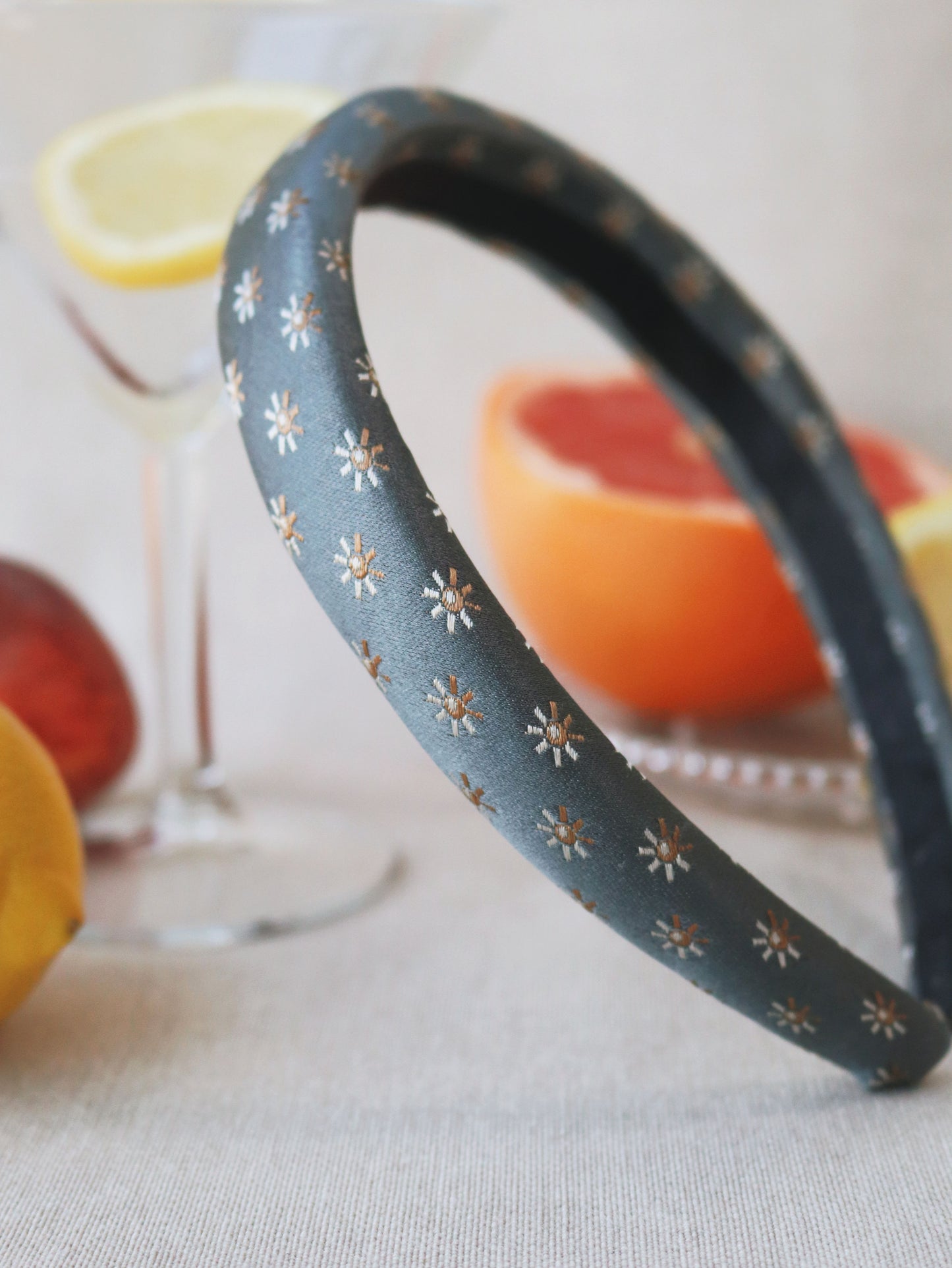Headband Upcyclé Essentiel 'Éclosion d'Ornithogales'