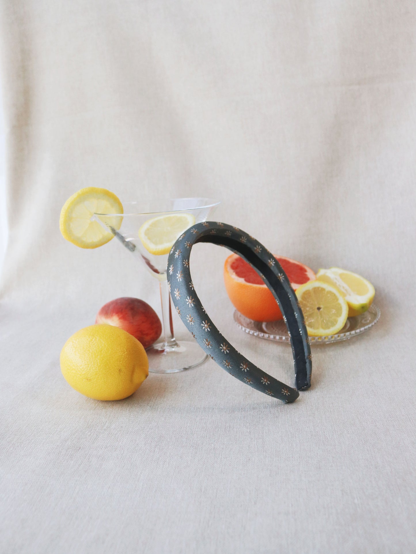 Headband Upcyclé Essentiel 'Éclosion d'Ornithogales'