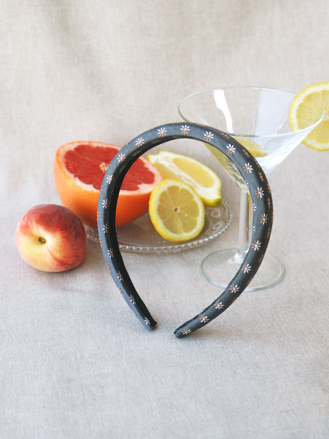 Headband Upcyclé Essentiel 'Éclosion d'Ornithogales'