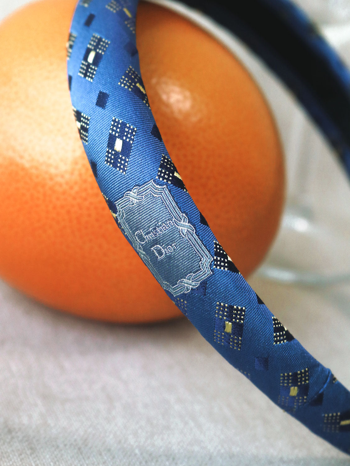 Headband Upcyclé Iconique 'Indigo Irisé'