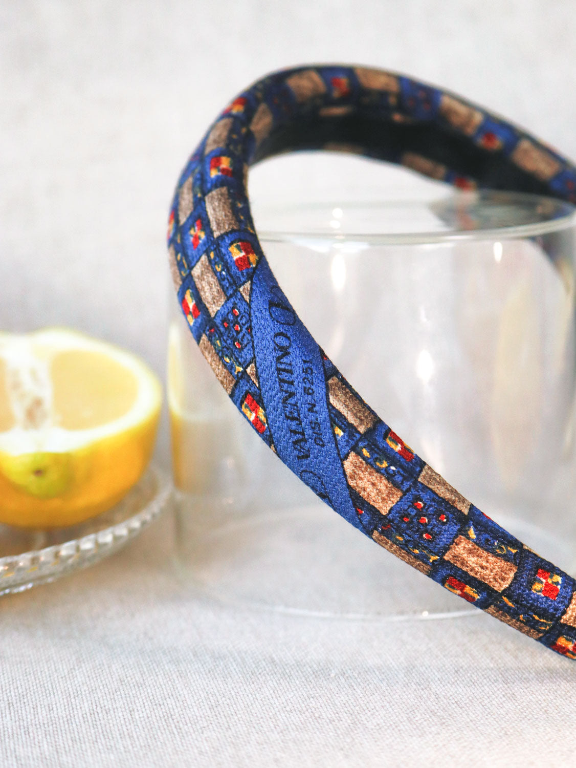 Headband Upcyclé Iconique 'L'univers de Mondrian'