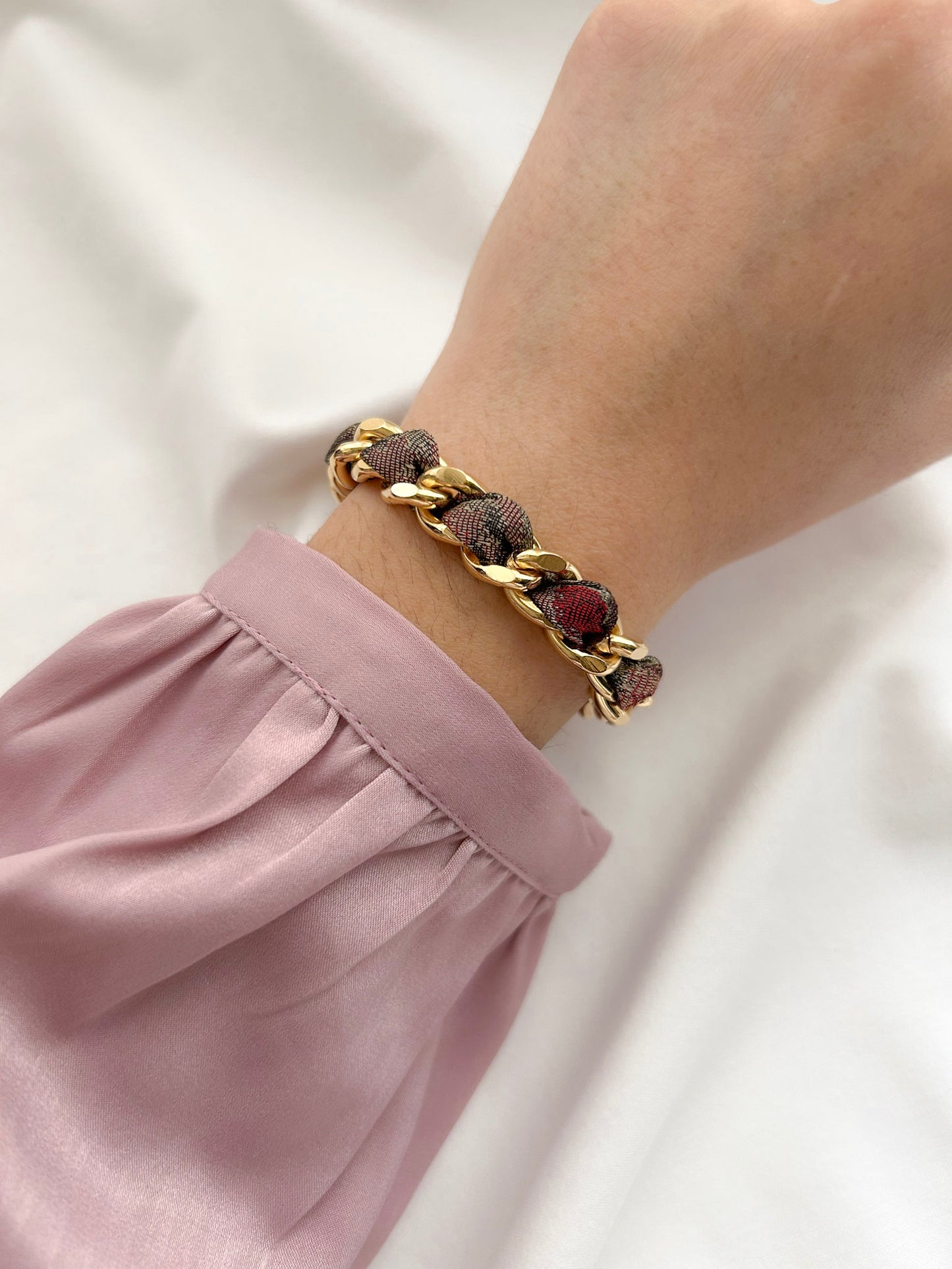 Bracelet Mailles Upcyclé 'Idylle'