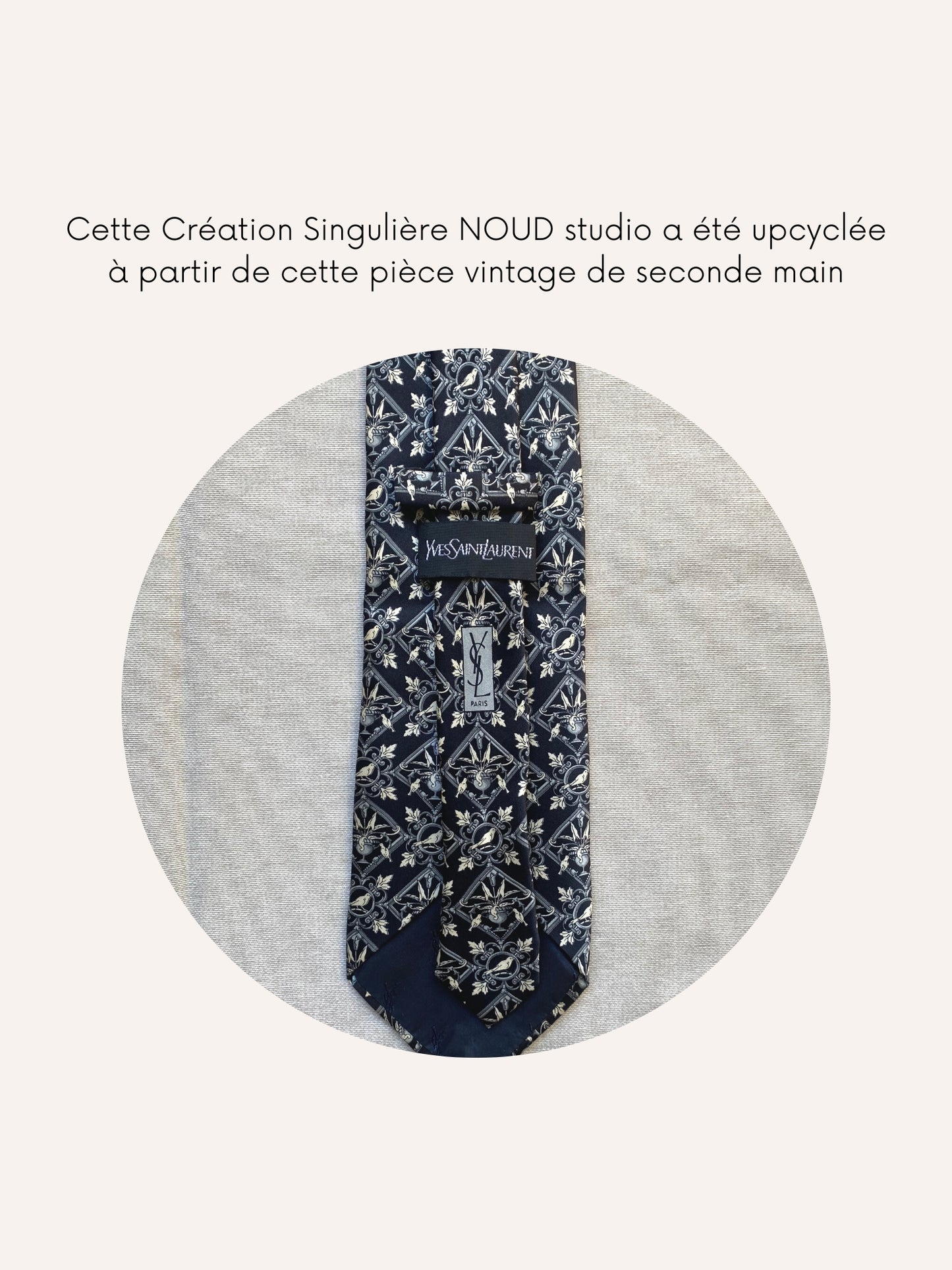 Collier Mailles Upcyclé Tout en Soie 'Cinderella's'
