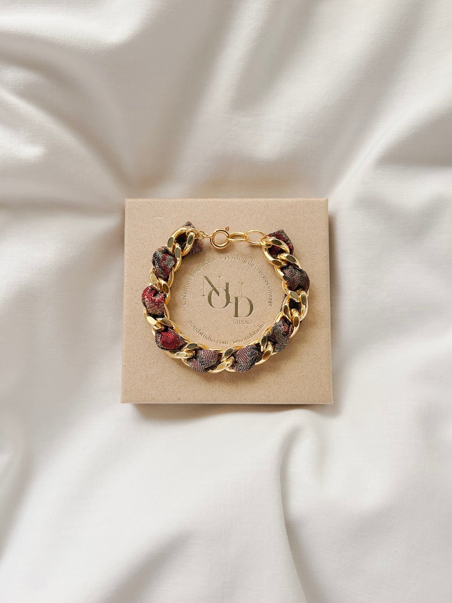 Bracelet Mailles Upcyclé 'Idylle'