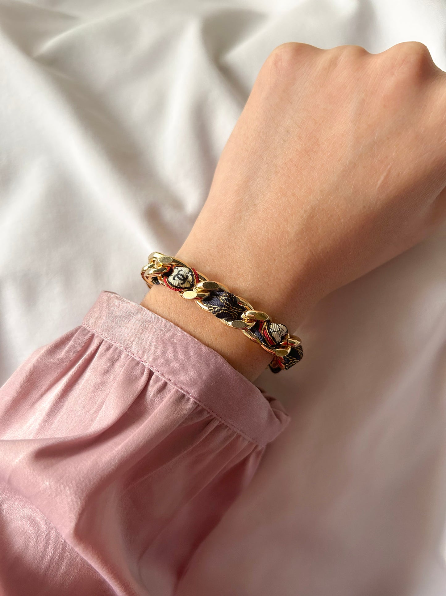 Bracelet Mailles Upcyclé Iconique 'Bien-Aimée'