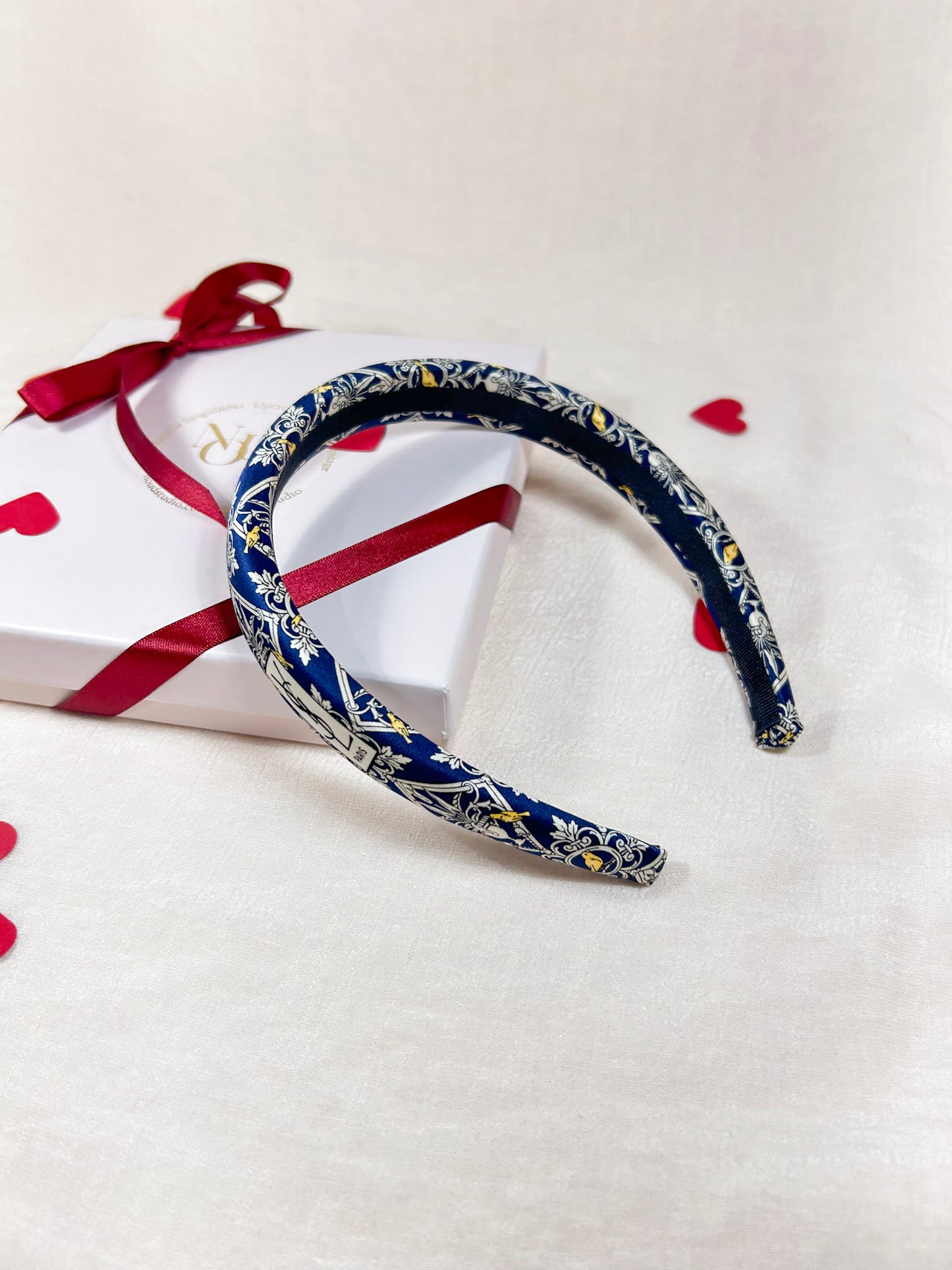 Headband Upcyclé Iconique 'Le pépiement des Oiseaux'