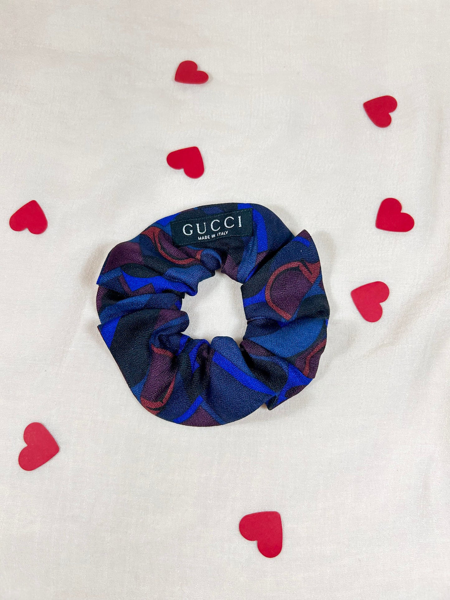Chouchou Upcyclé Iconique 'Filtre d'amour' (L)