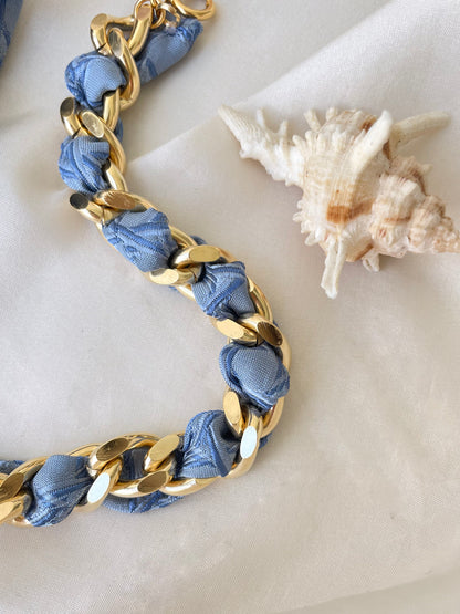 Ensemble Upcyclé Iconique 'Ocean Blue' N°2