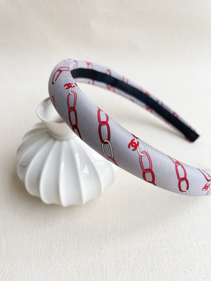 Headband Upcyclé Iconique 'Lovechains' N°2