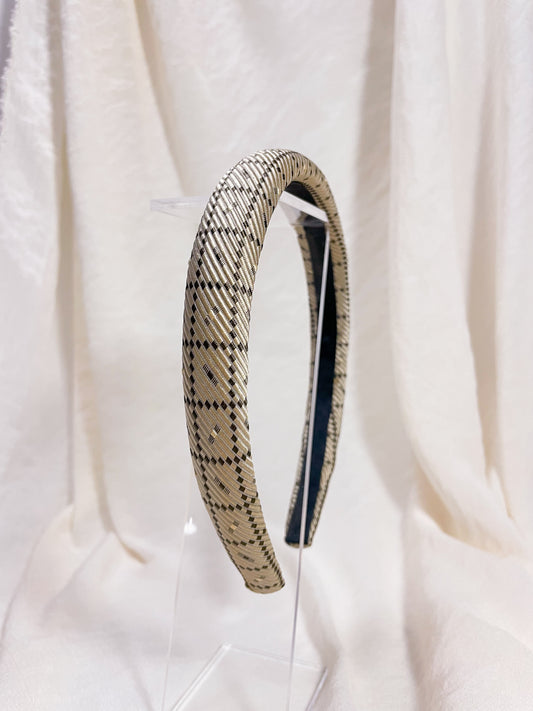 Headband Upcyclé Essentiel 'November rain'