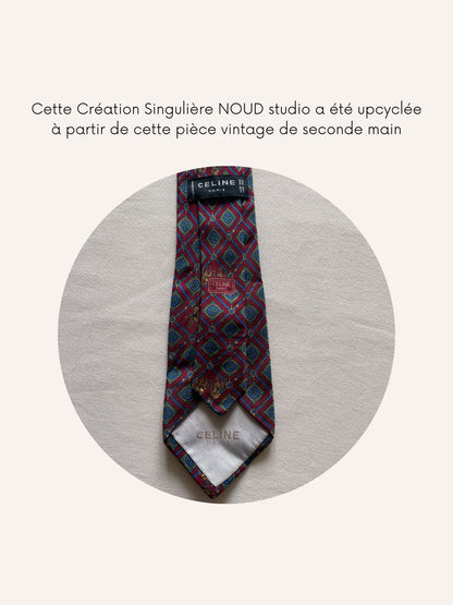 Chouchou Upcyclé Iconique 'Course hippique'