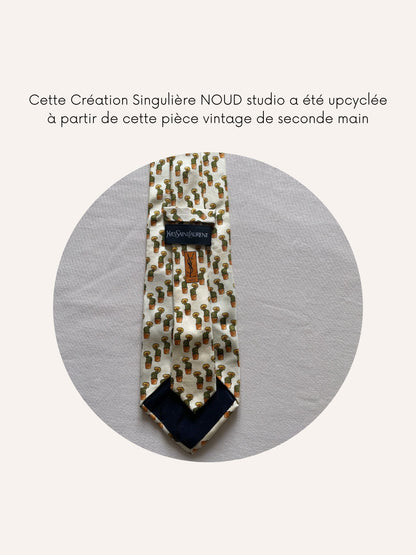 Headband Upcyclé Iconique 'Terre blanche'