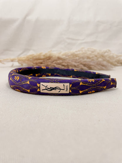 Headband Upcyclé Iconique 'Purple requiem'