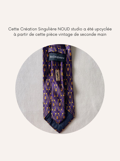 Chouchou Upcyclé Iconique 'Purple requiem'