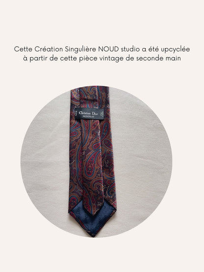 Chouchou Upcyclé Iconique 'Épices indiennes' N°2