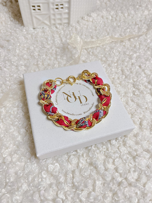 Bracelet Mailles Upcyclé 'Douce mélodie'