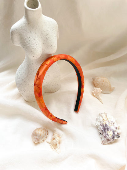 Headband Upcyclé Essentiel 'Sunset Capucines'