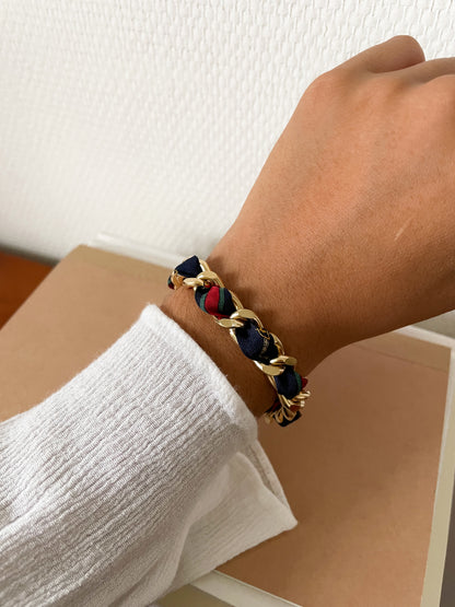 Bracelet Mailles Upcyclé 'Bourse'