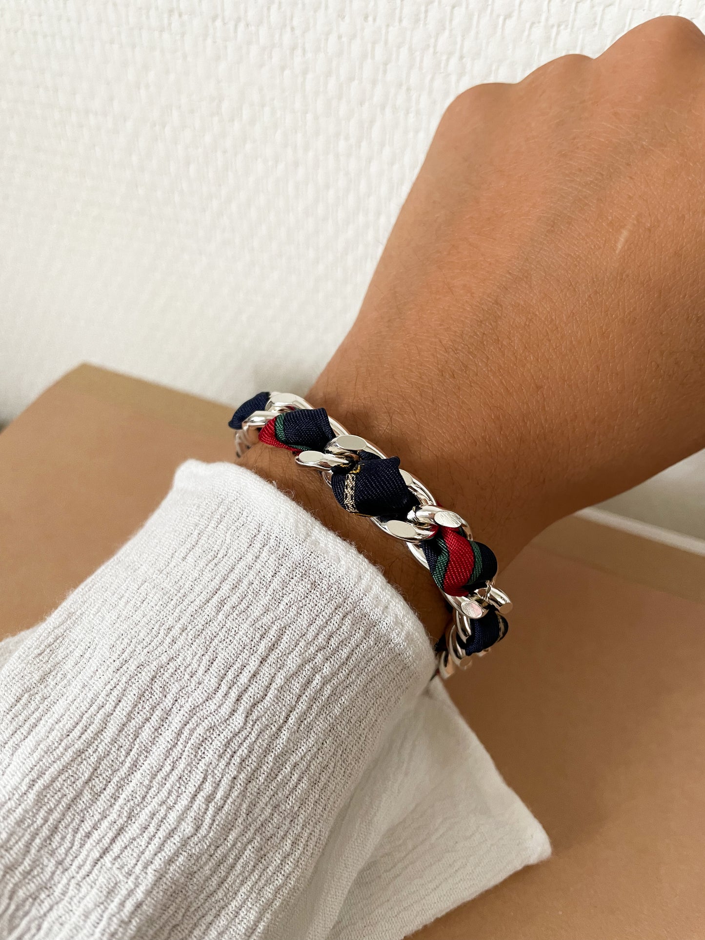 Bracelet Mailles Upcyclé 'Bourse'