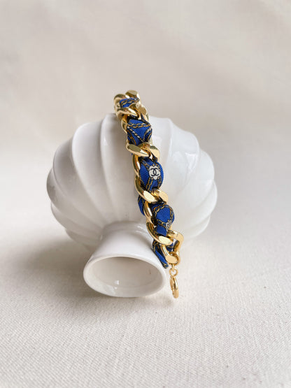 Bracelet Mailles Upcyclé Iconique 'Maillon Doré'