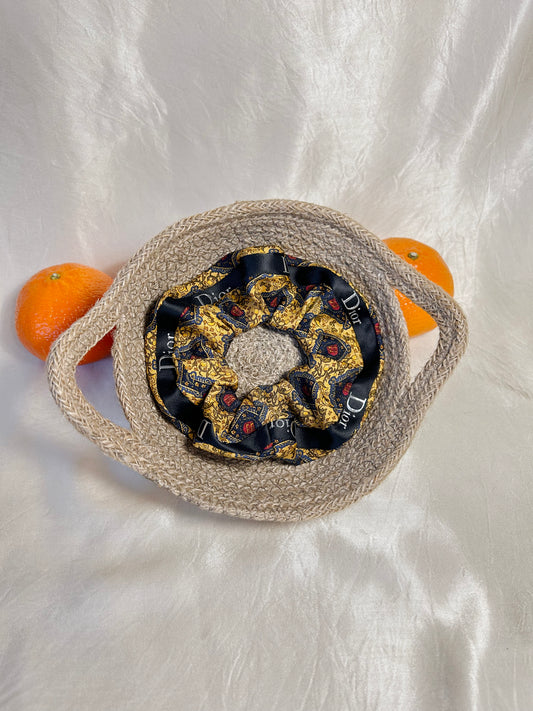 Chouchou Upcyclé Iconique 'Lune d'Or' N°2