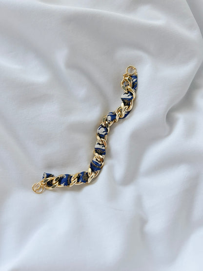 Bracelet Mailles Upcyclé Iconique 'Lac des Cygnes'