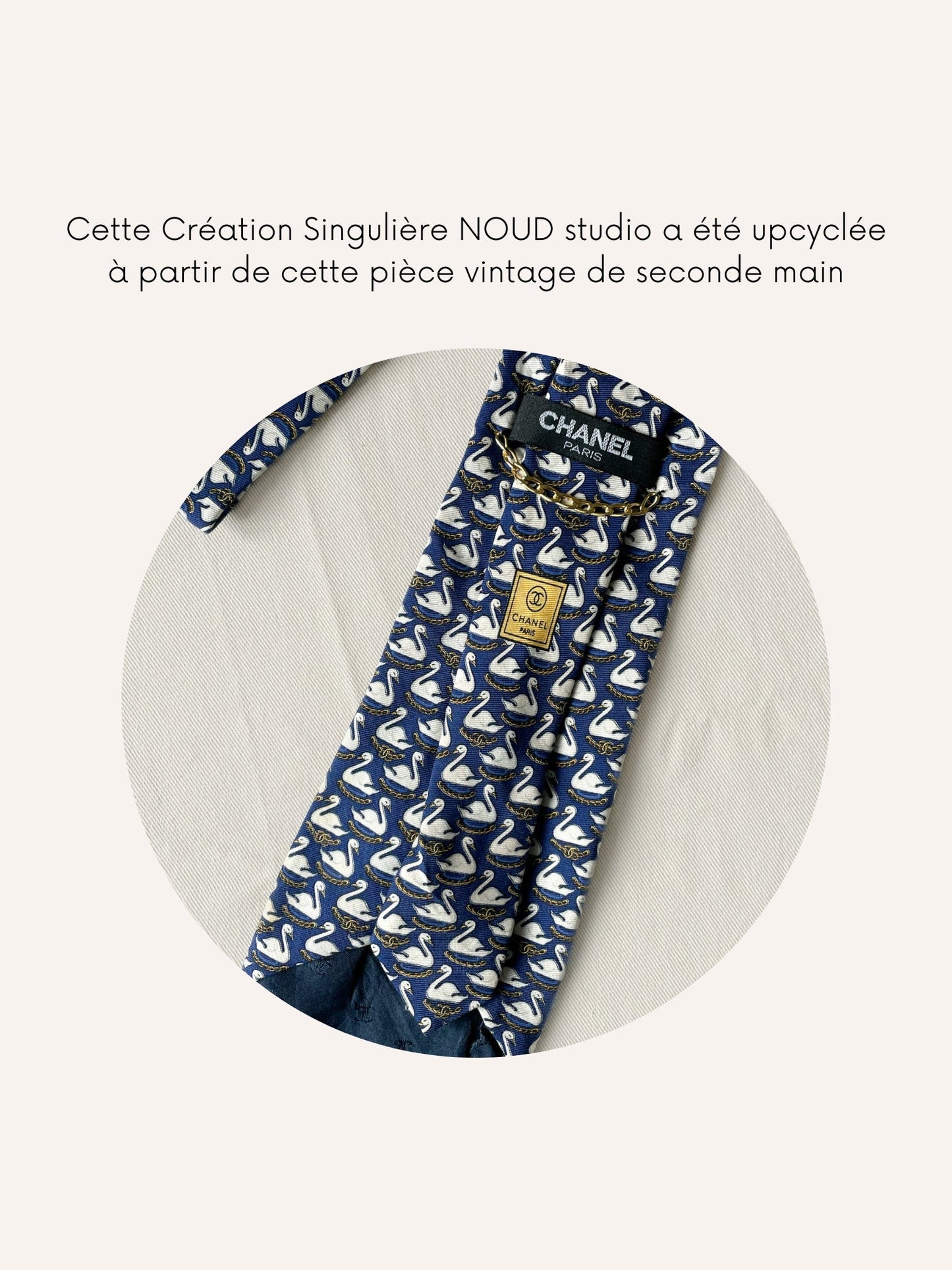 Headband Upcyclé Iconique 'Lac des Cygnes'