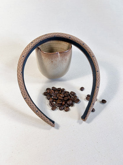 Headband Upcyclé Iconique 'Brown Sugar'