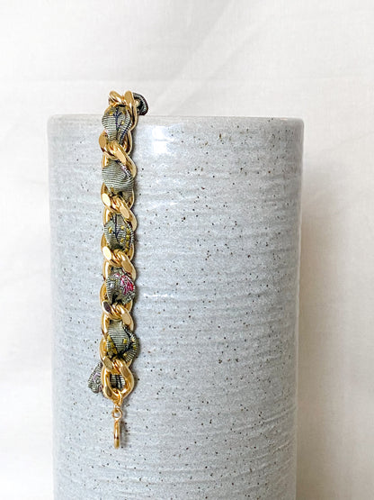 Bracelet Mailles Upcyclé 'Blossom'