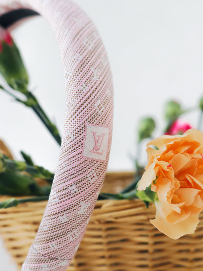 Headband Upcyclé Iconique 'Pétales Poudrés'