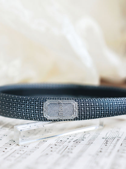 Headband Upcyclé Iconique 'Polka Dots'